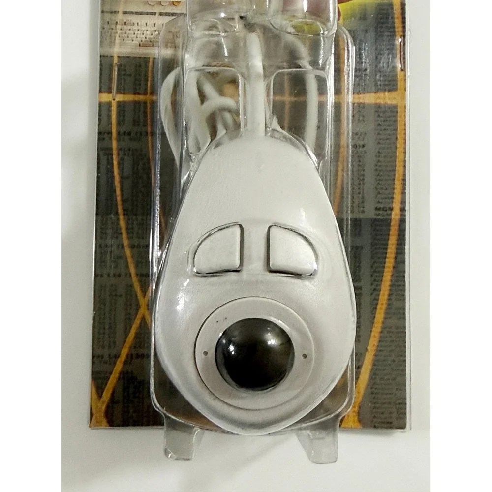 Primelogic Finger Trackball Mouse Vintage White Off-Table‎ PS/2 Serial Handheld